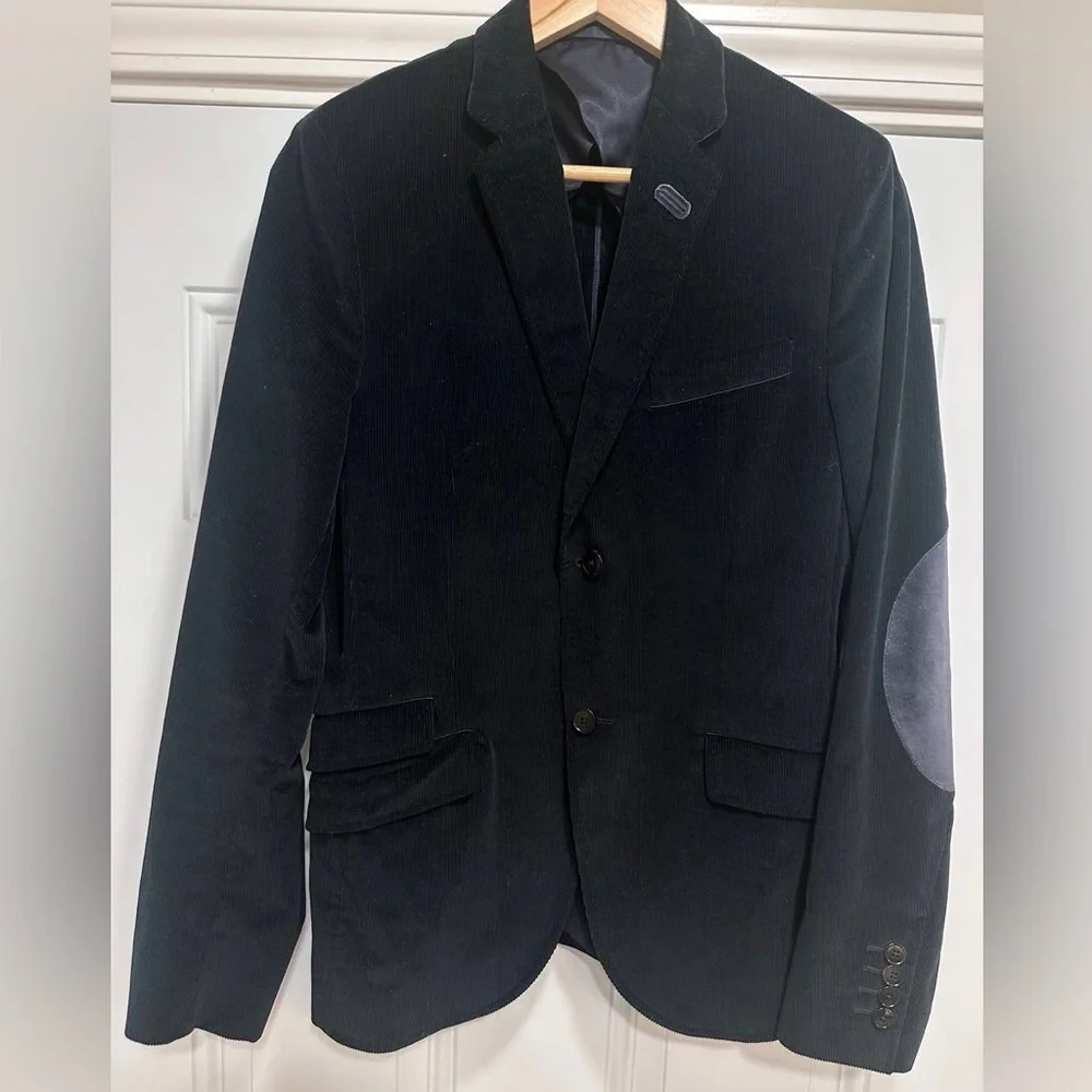 Gucci Single-Breasted Velvet Blazer sport coat 48R